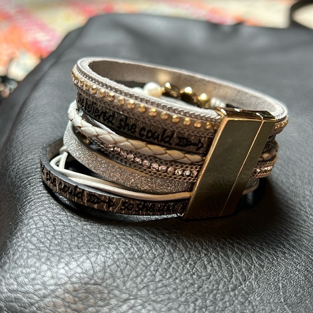 “She believed she could” Bracelet